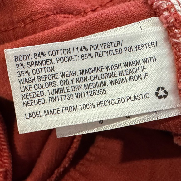 Universal Thread brick orange corduroy pants size 10 / 30R - Picture 6 of 7